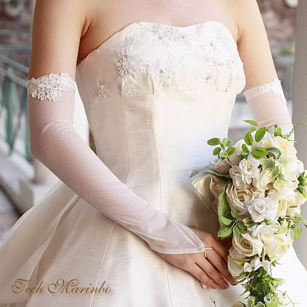 ウェディング ショートグローブ 手袋 ブライダル レース結婚式 花嫁 刺繍 黒色 通販