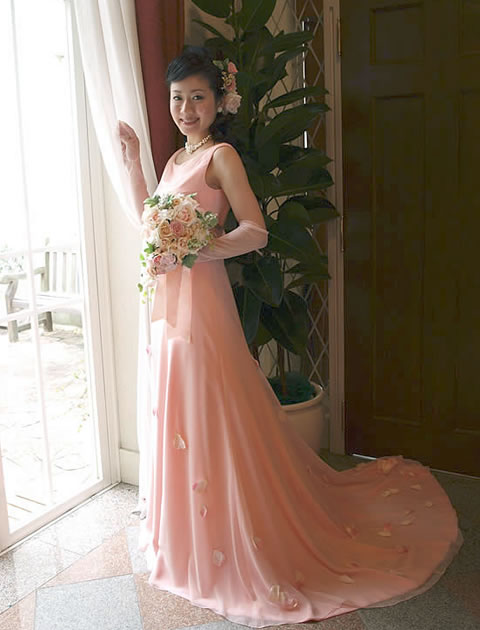 groveピンクお花ドレス 結婚式 - フォーマル
