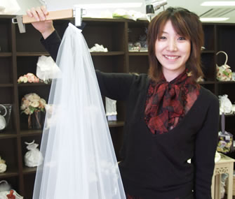 ウェディングベールのたたみ方