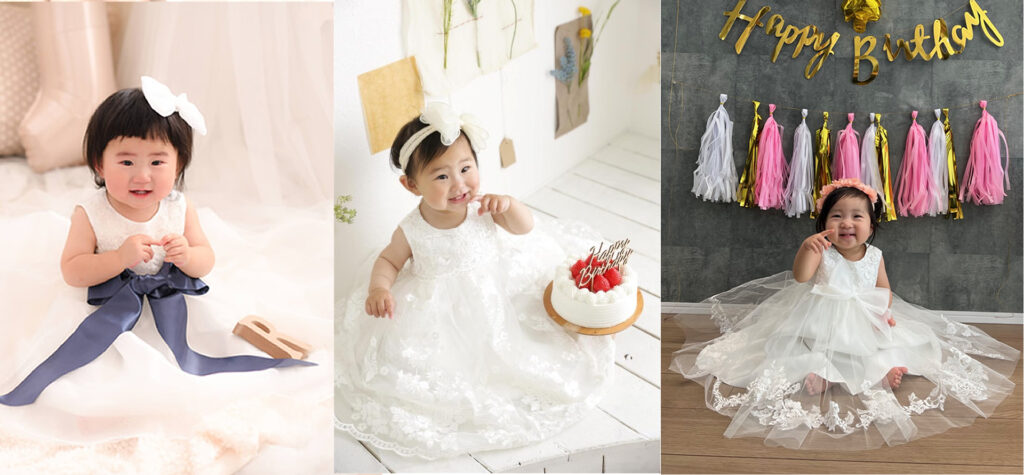 1歳の誕生日に贈る「ファーストドレス」