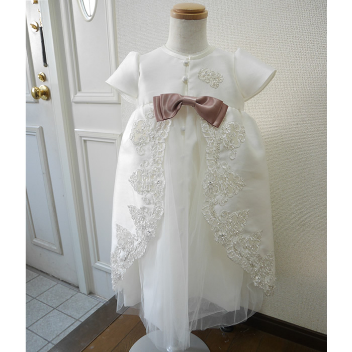 ベビードレスを子供ドレスにリメイク